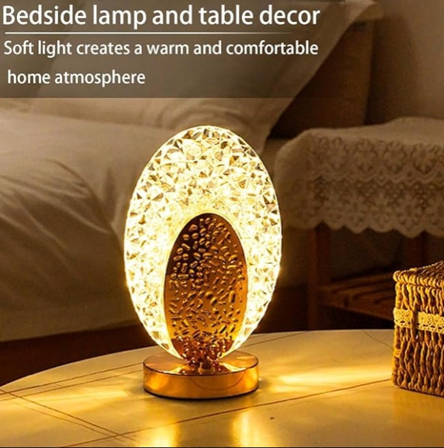 Oval Crystal LED Lamp