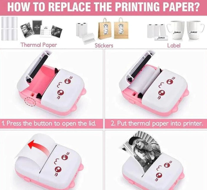 Portable Mini Pocket Printer Thermal Printer