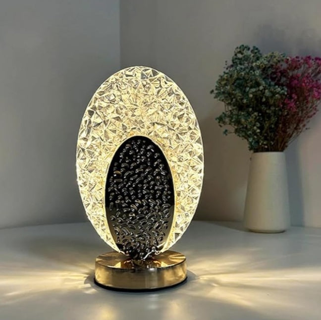 Oval Crystal LED Lamp
