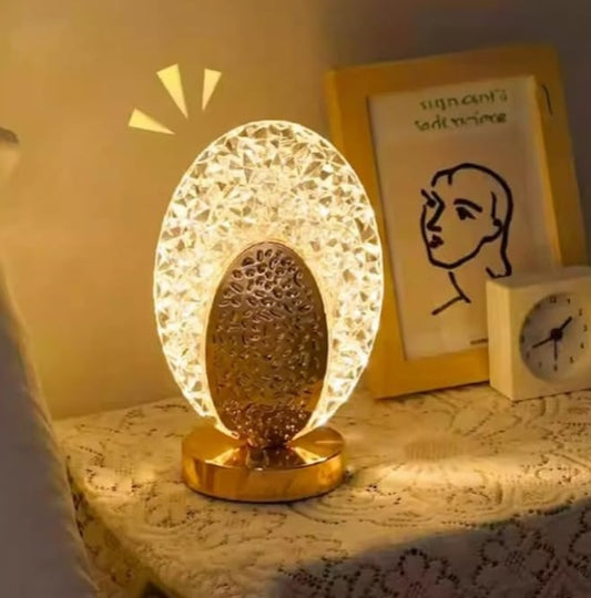 Oval Crystal LED Lamp