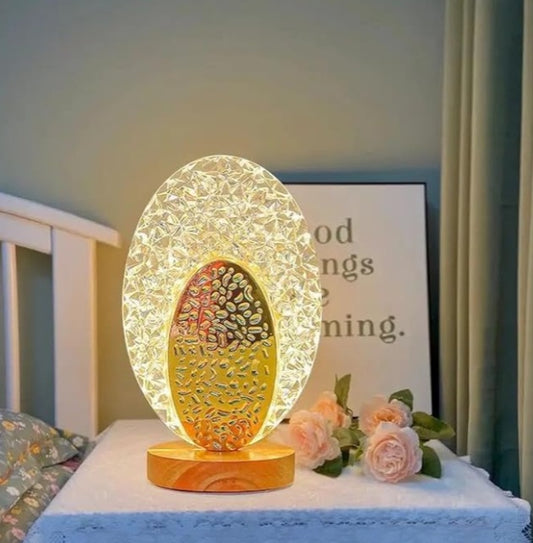 Oval Crystal LED Lamp